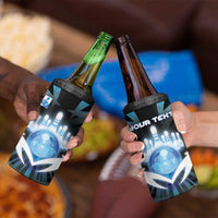 Personalized Bowling 4 in 1 Can Cooler Tumbler Cosmic Strike