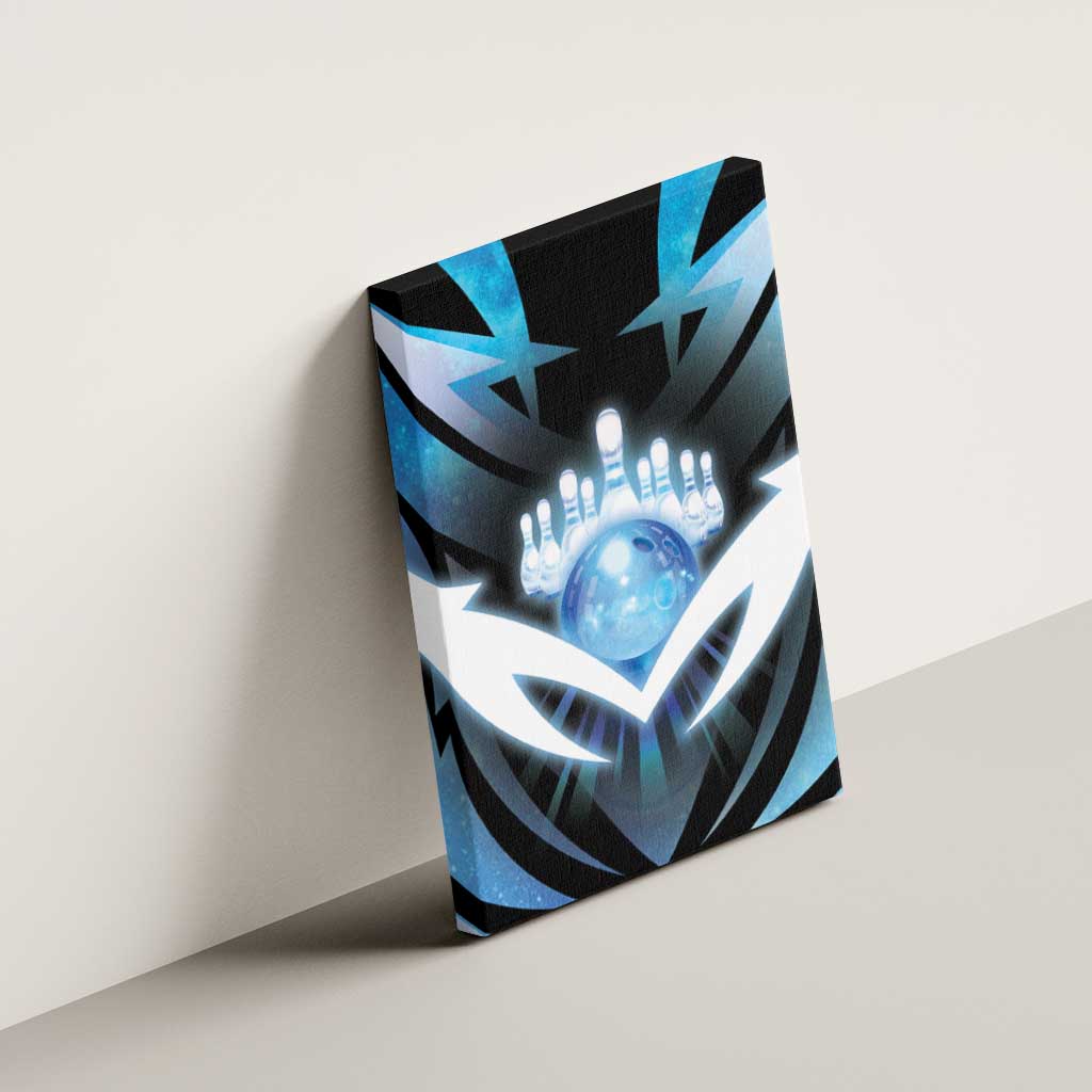 Bowling Canvas Wall Art Cosmic Strike