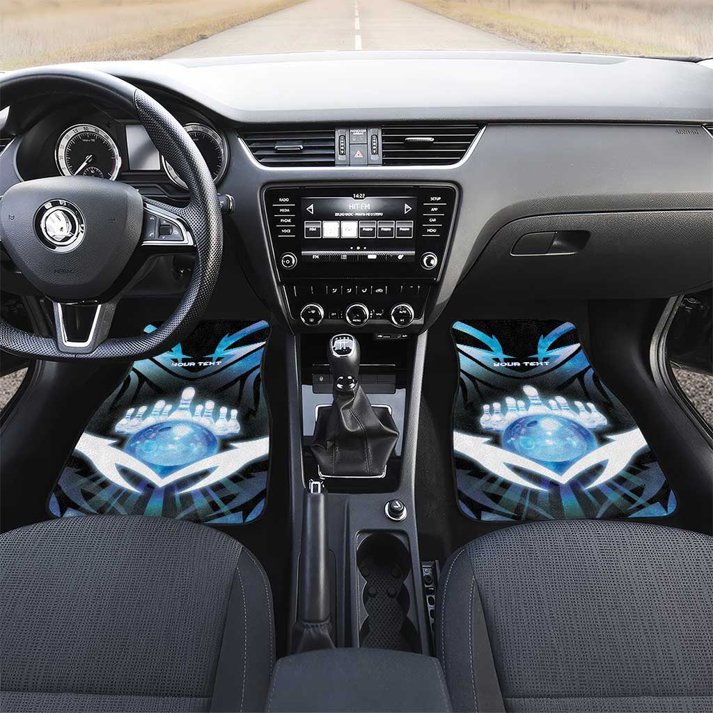 Personalized Bowling Car Mats Cosmic Strike
