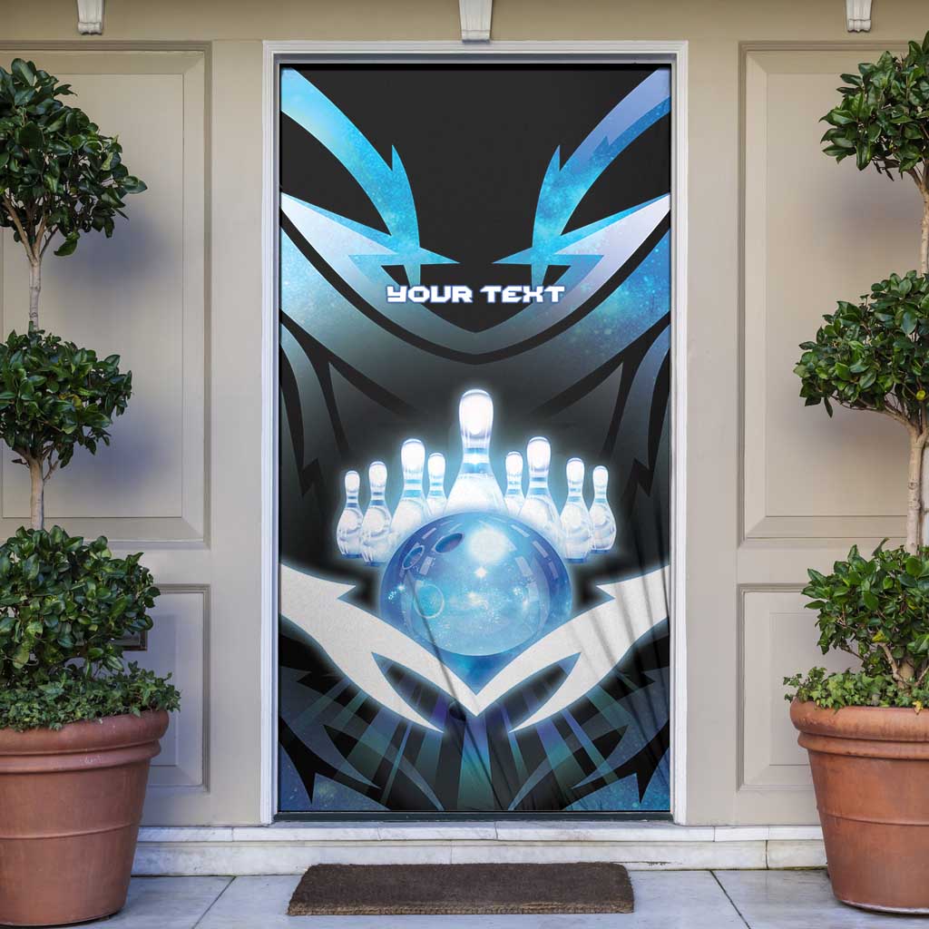 Personalized Bowling Door Cover Cosmic Strike