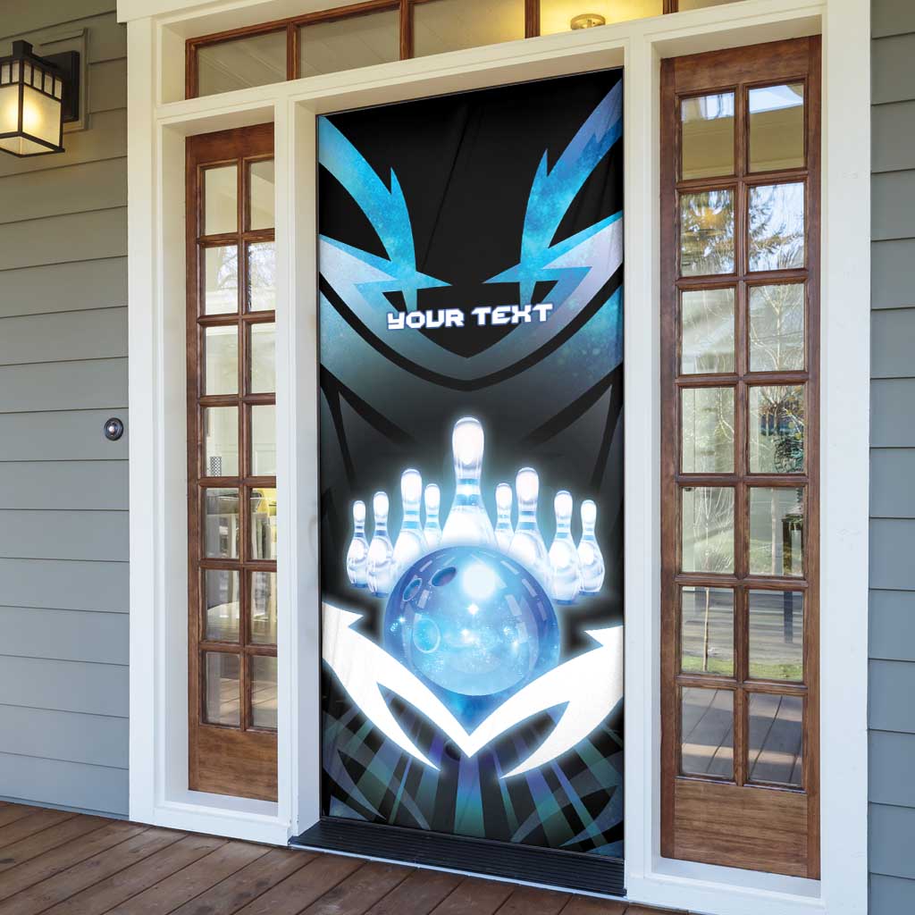 Personalized Bowling Door Cover Cosmic Strike