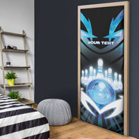 Personalized Bowling Door Cover Cosmic Strike