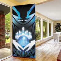 Personalized Bowling Door Cover Cosmic Strike