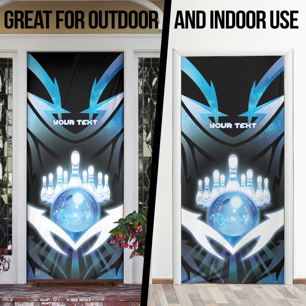 Personalized Bowling Door Cover Cosmic Strike