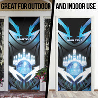 Personalized Bowling Door Cover Cosmic Strike