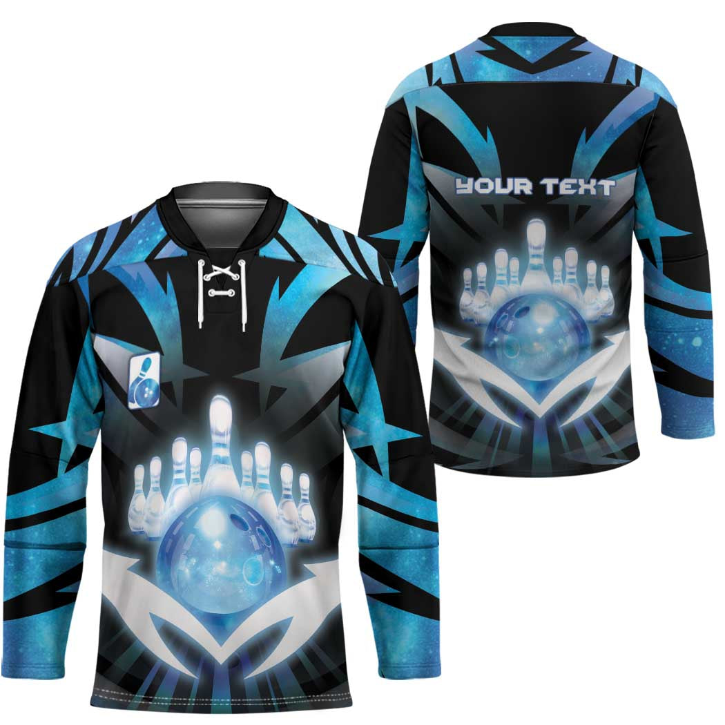 Personalized Bowling Hockey Jersey Cosmic Strike