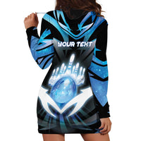 Personalized Bowling Hoodie Dress Cosmic Strike