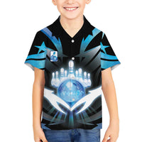 Personalized Bowling Kid Hawaiian Shirt Cosmic Strike