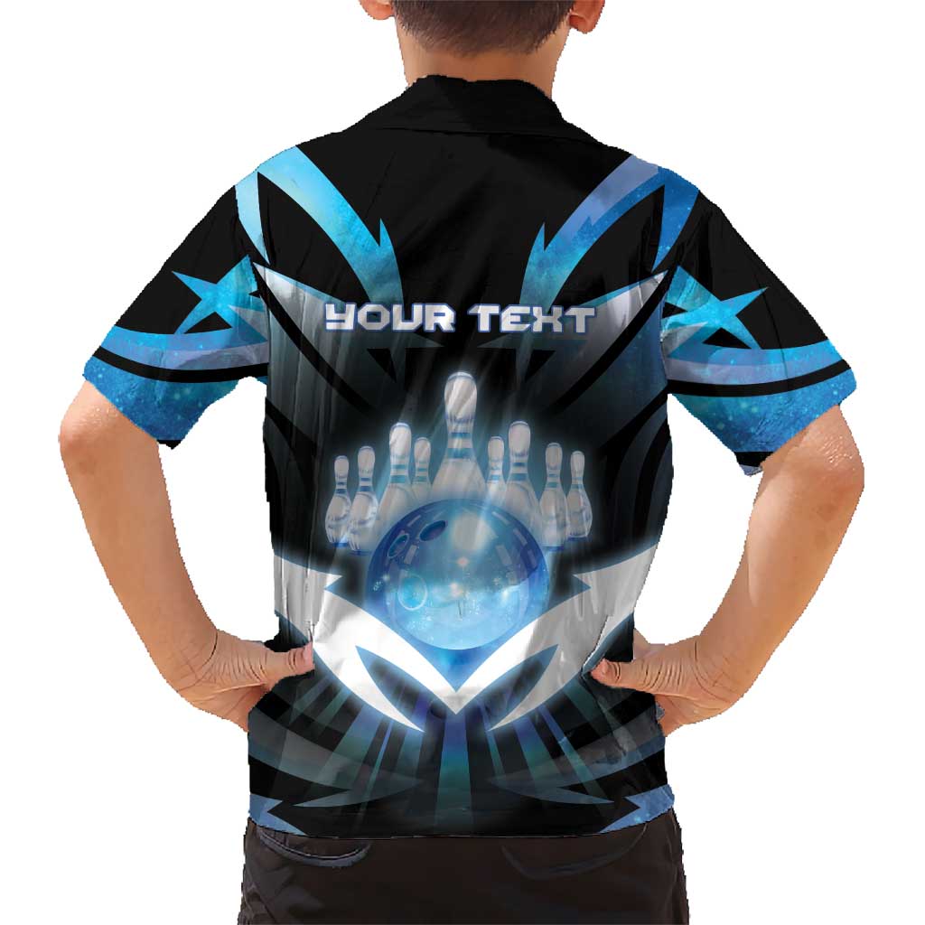 Personalized Bowling Kid Hawaiian Shirt Cosmic Strike