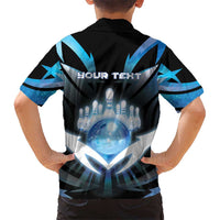 Personalized Bowling Kid Hawaiian Shirt Cosmic Strike