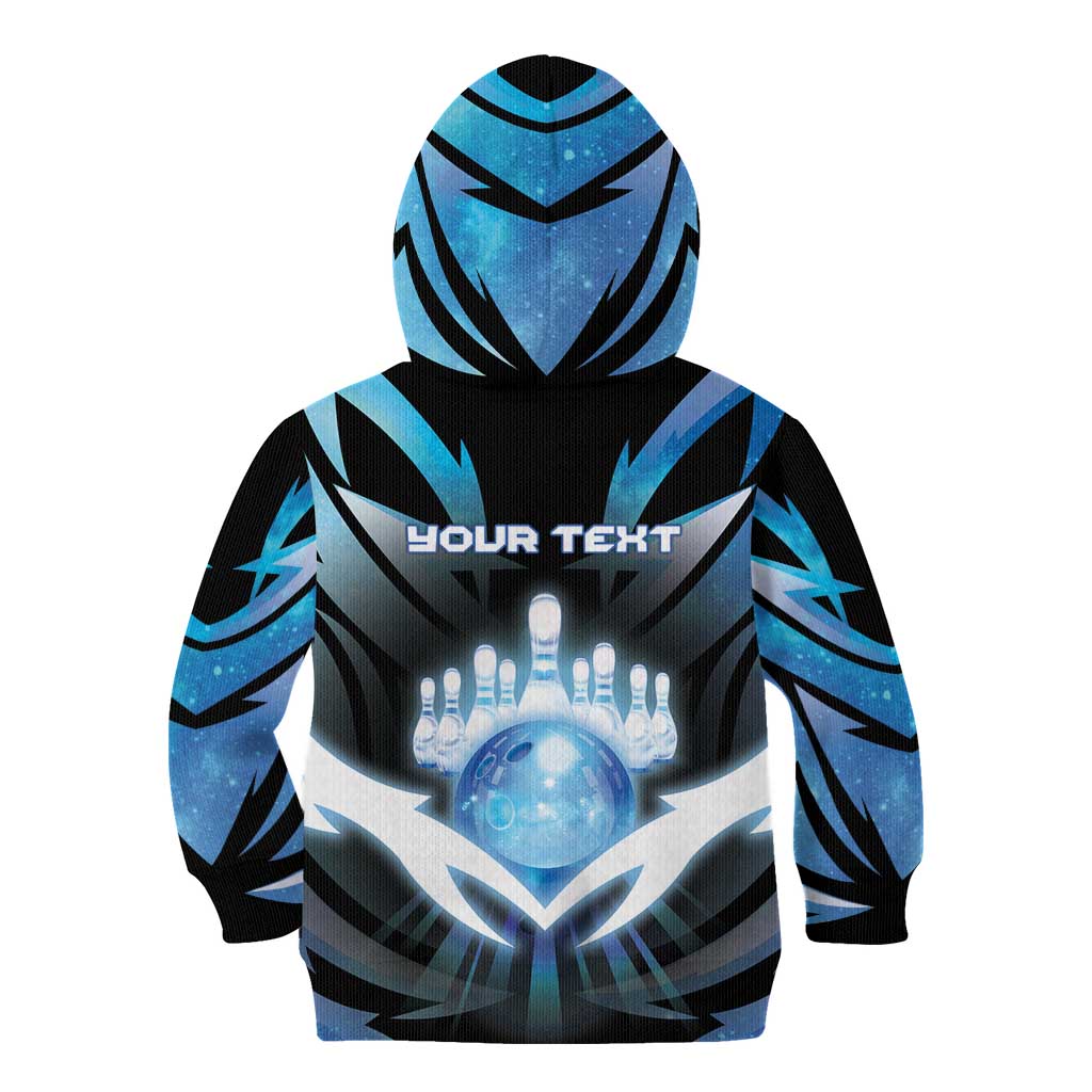 Personalized Bowling Kid Hoodie Cosmic Strike