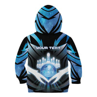 Personalized Bowling Kid Hoodie Cosmic Strike