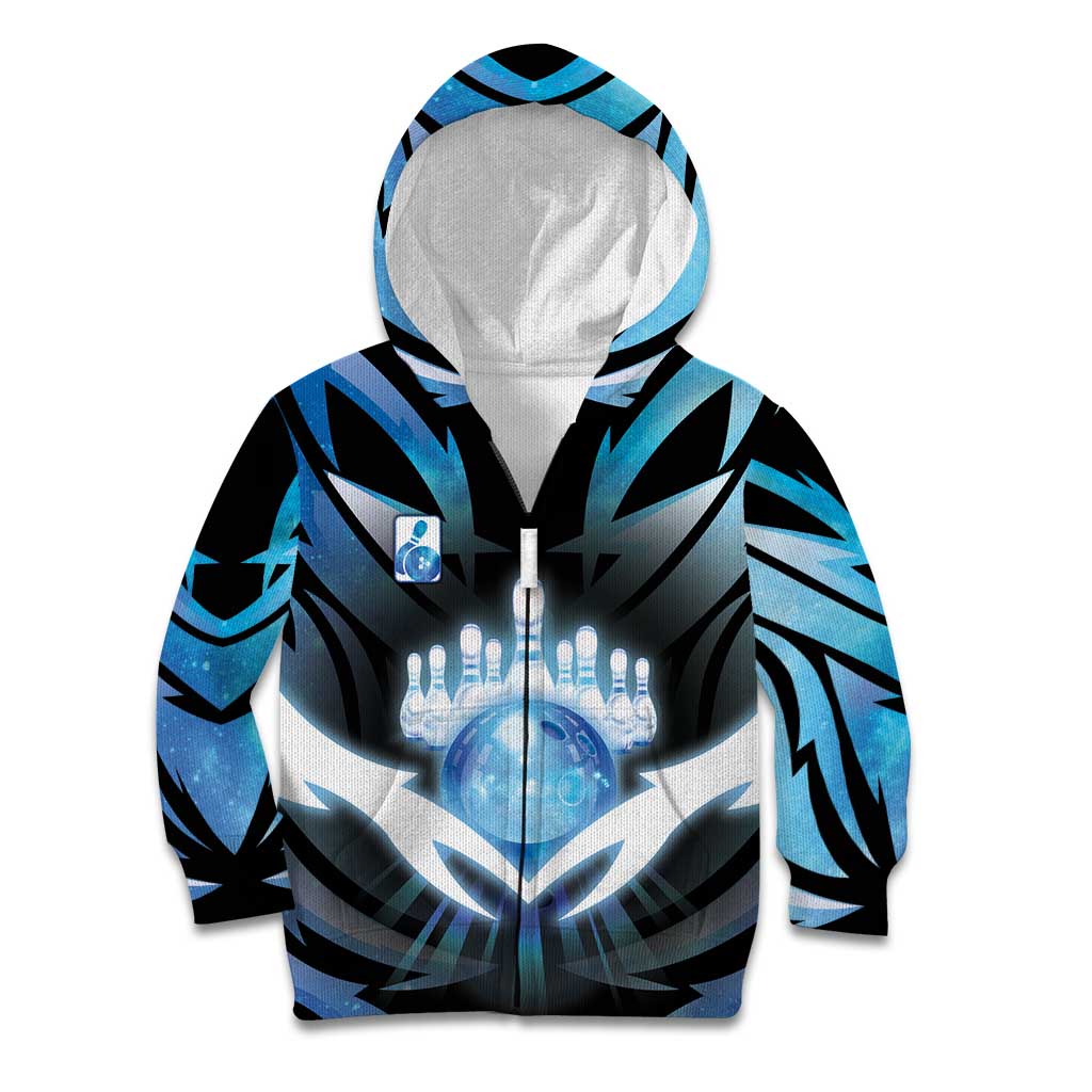 Personalized Bowling Kid Hoodie Cosmic Strike