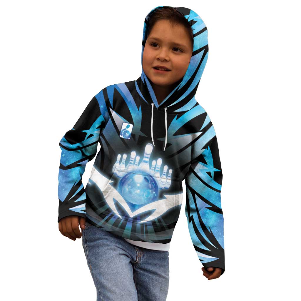 Personalized Bowling Kid Hoodie Cosmic Strike