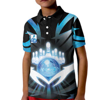 Personalized Bowling Kid Polo Shirt Cosmic Strike