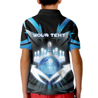 Personalized Bowling Kid Polo Shirt Cosmic Strike