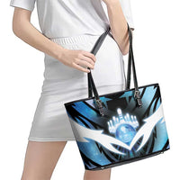 Bowling Leather Tote Bag Cosmic Strike