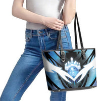 Bowling Leather Tote Bag Cosmic Strike
