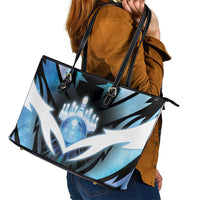Bowling Leather Tote Bag Cosmic Strike