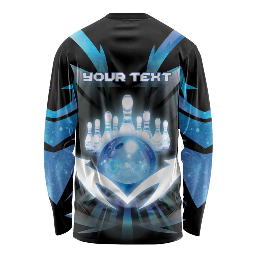 Personalized Bowling Long Sleeve Shirt Cosmic Strike