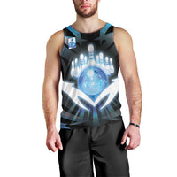 Personalized Bowling Men Tank Top Cosmic Strike