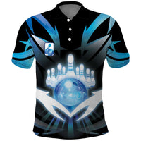 Personalized Bowling Polo Shirt Cosmic Strike