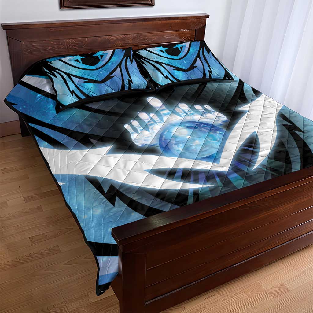 Bowling Quilt Bed Set Cosmic Strike