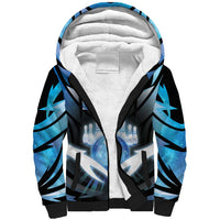 Personalized Bowling Sherpa Hoodie Cosmic Strike