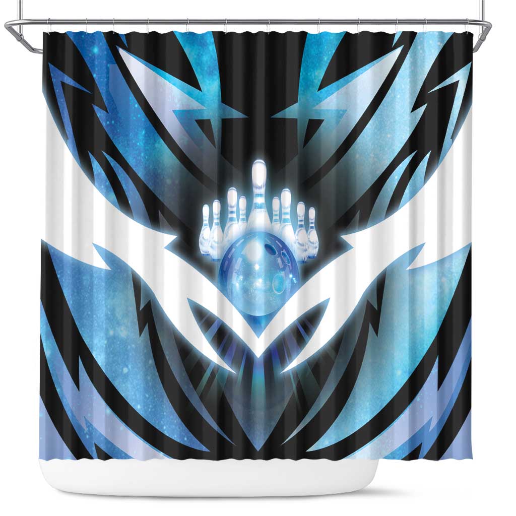 Bowling Shower Curtain Cosmic Strike