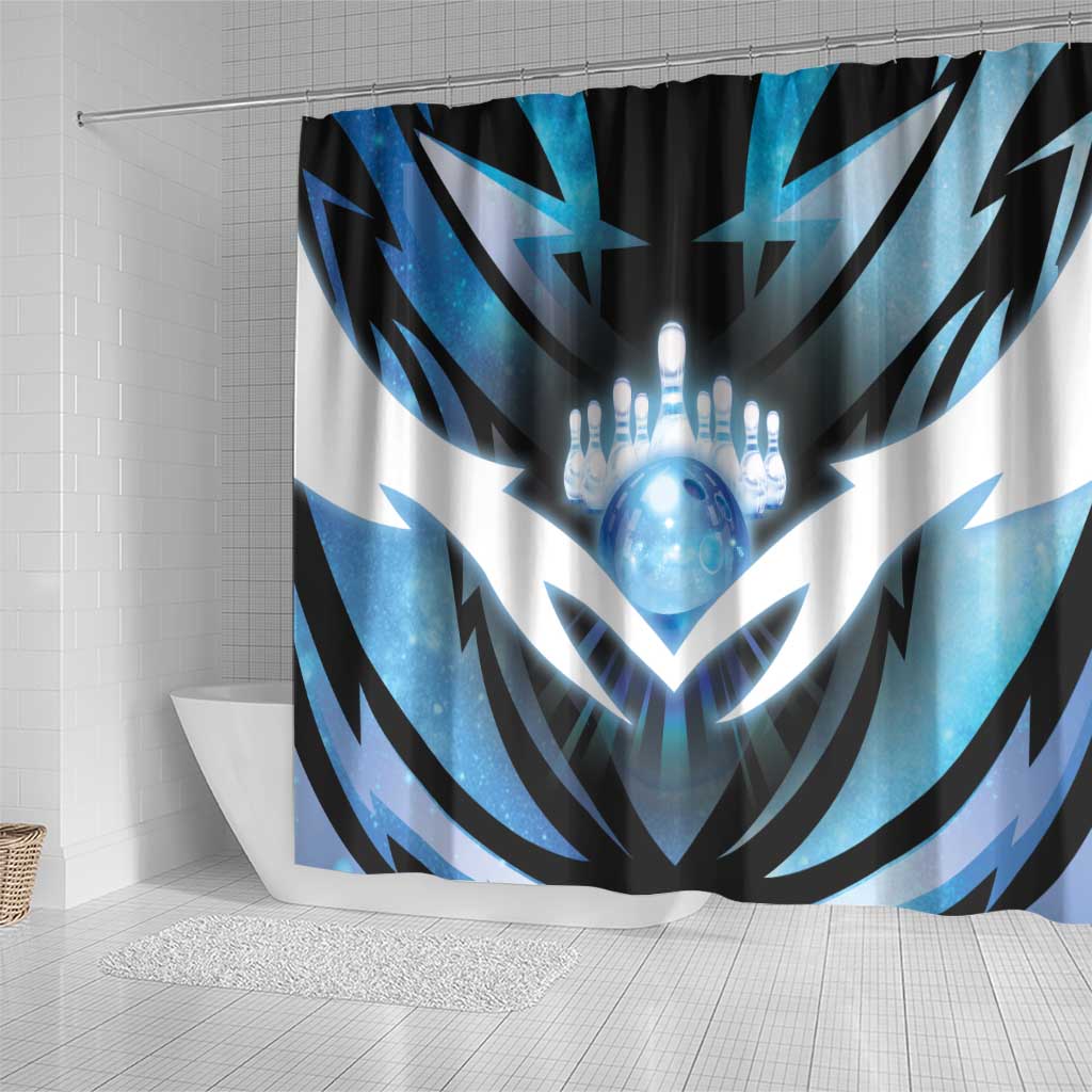 Bowling Shower Curtain Cosmic Strike