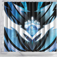 Bowling Shower Curtain Cosmic Strike