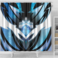 Bowling Shower Curtain Cosmic Strike