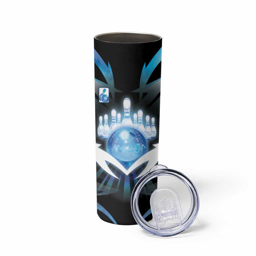 Personalized Bowling Skinny Tumbler Cosmic Strike