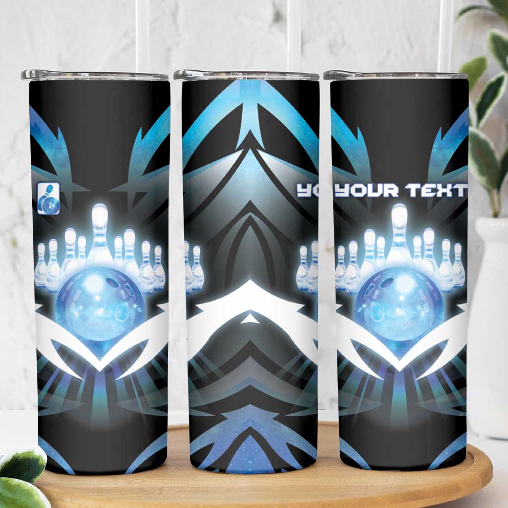 Personalized Bowling Skinny Tumbler Cosmic Strike
