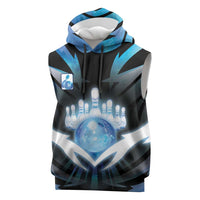 Personalized Bowling Sleeveless Hoodie Cosmic Strike