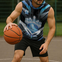 Personalized Bowling Sleeveless Hoodie Cosmic Strike