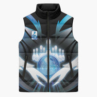 Personalized Bowling Sleeveless Puffer Jacket Cosmic Strike