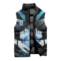 Personalized Bowling Sleeveless Puffer Jacket Cosmic Strike