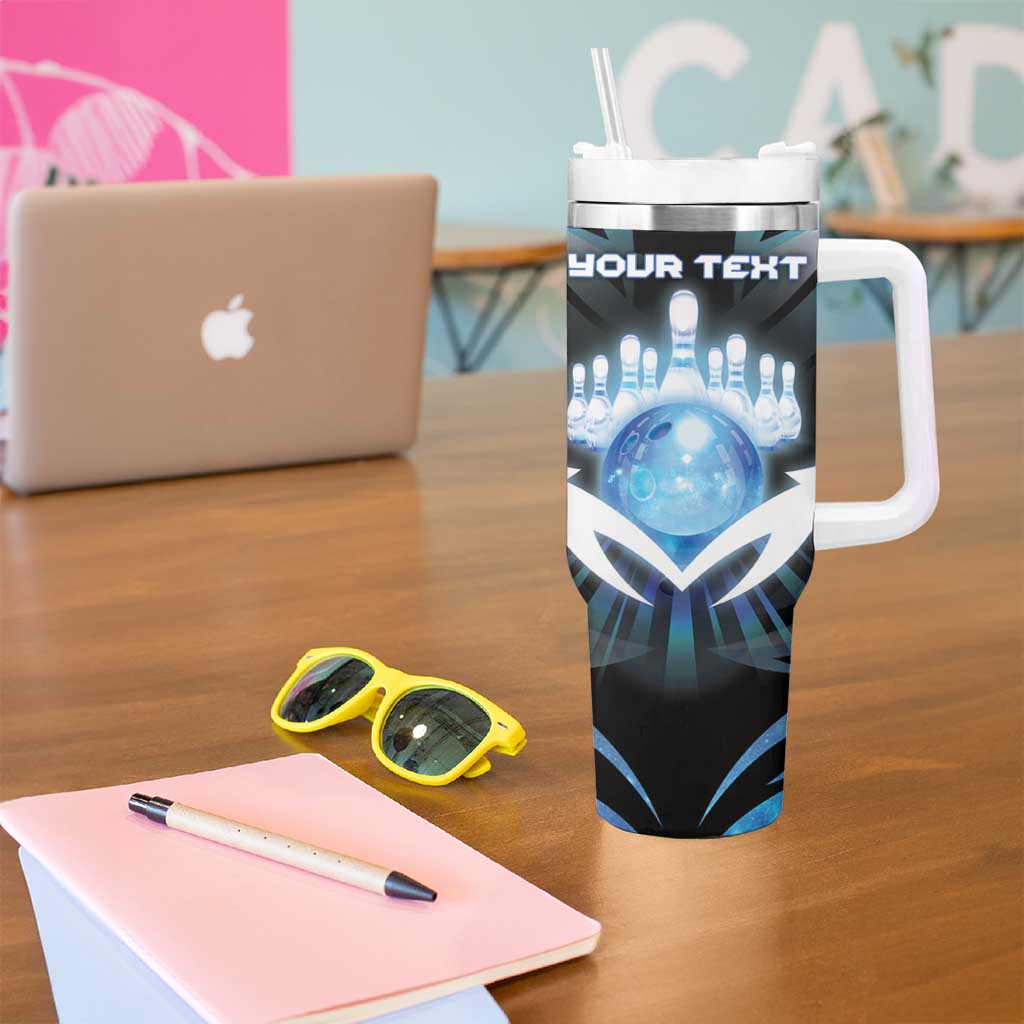 Personalized Bowling Tumbler With Handle Cosmic Strike