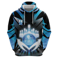 Personalized Bowling Zip Hoodie Cosmic Strike