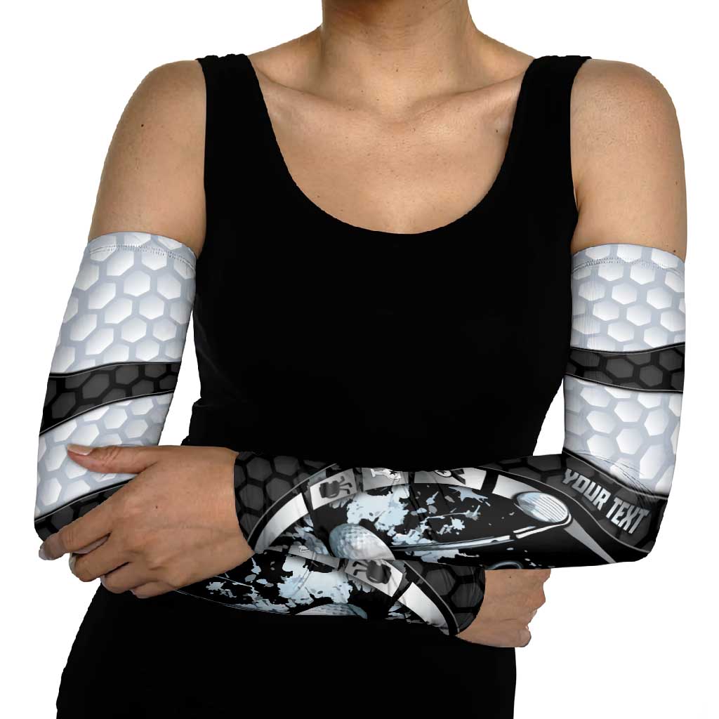 Personalized Golf Arm Sleeves The Honeycomb Golfe
