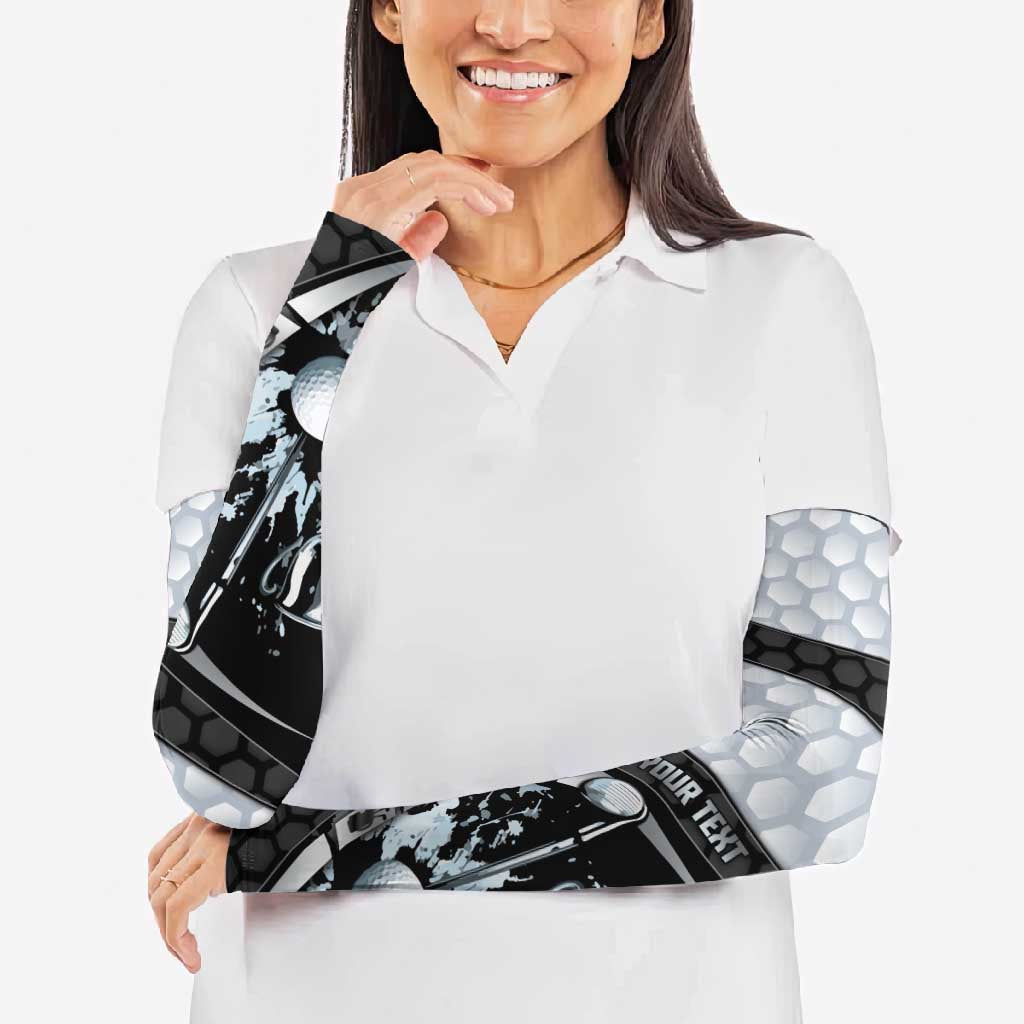 Personalized Golf Arm Sleeves The Honeycomb Golfe
