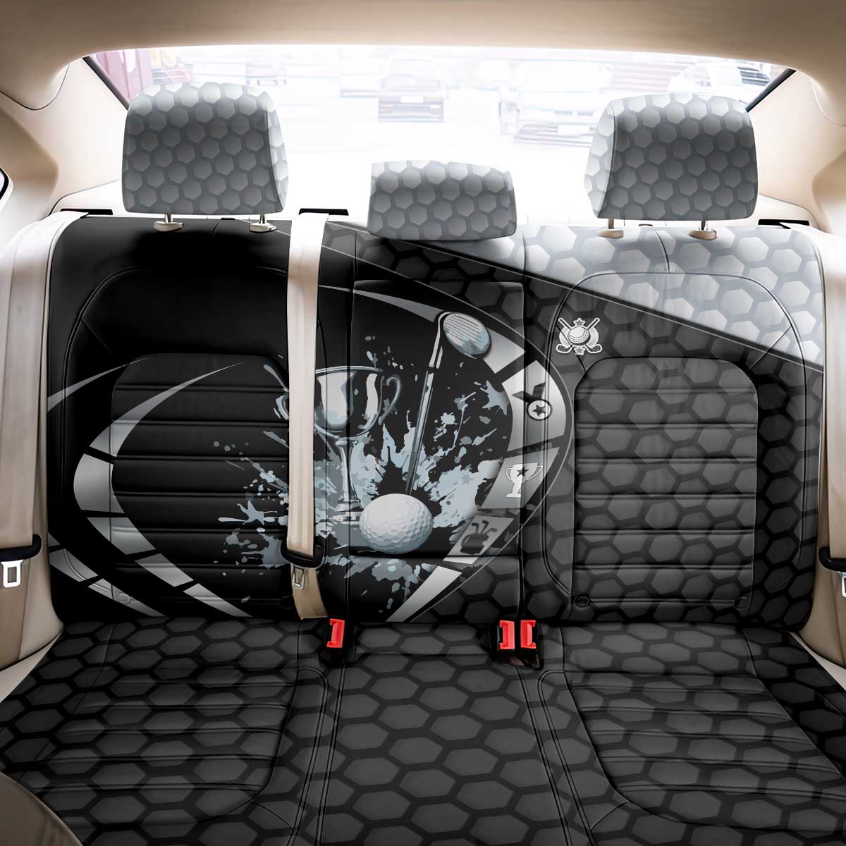 Golf Back Car Seat Cover The Honeycomb Golfe