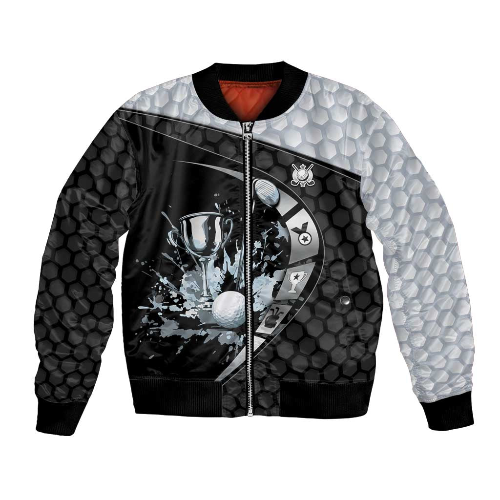 Personalized Golf Bomber Jacket The Honeycomb Golfe