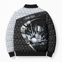 Personalized Golf Bomber Puffer Jacket The Honeycomb Golfe