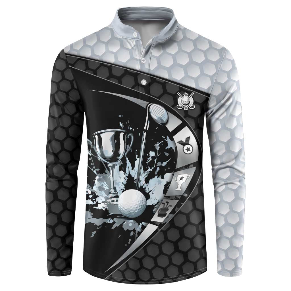 Personalized Golf Button Sweatshirt The Honeycomb Golfe