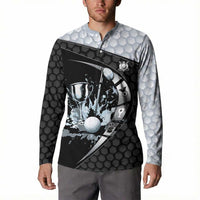 Personalized Golf Button Sweatshirt The Honeycomb Golfe