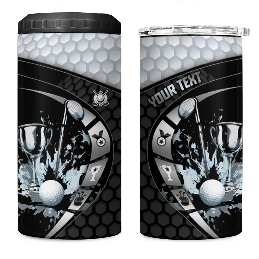 Personalized Golf 4 in 1 Can Cooler Tumbler The Honeycomb Golfe