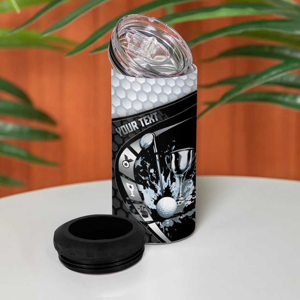 Personalized Golf 4 in 1 Can Cooler Tumbler The Honeycomb Golfe