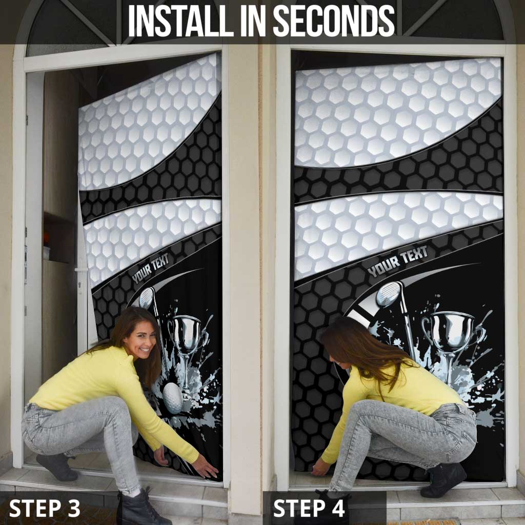 Personalized Golf Door Cover The Honeycomb Golfe